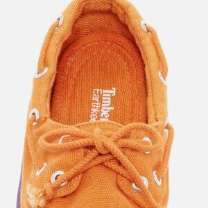 NEW TIMBERLAND BOAT SHOES ORANGE WOMENS